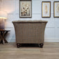 Tiree Harris Tweed Armchair - Brown And Beige Herringbone - Rydan Interiors