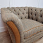 Tiree Harris Tweed Armchair - Brown And Beige Herringbone - Rydan Interiors