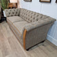 Tiree 2 Seater Harris Tweed Sofa - Brown And Beige Herringbone - Rydan Interiors