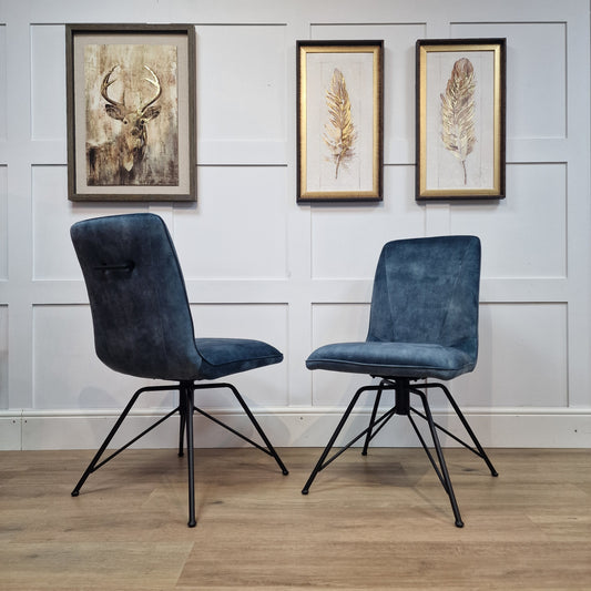 Lola Dining Chair Teal Velvet (Pack of 2) - Rydan Interiors