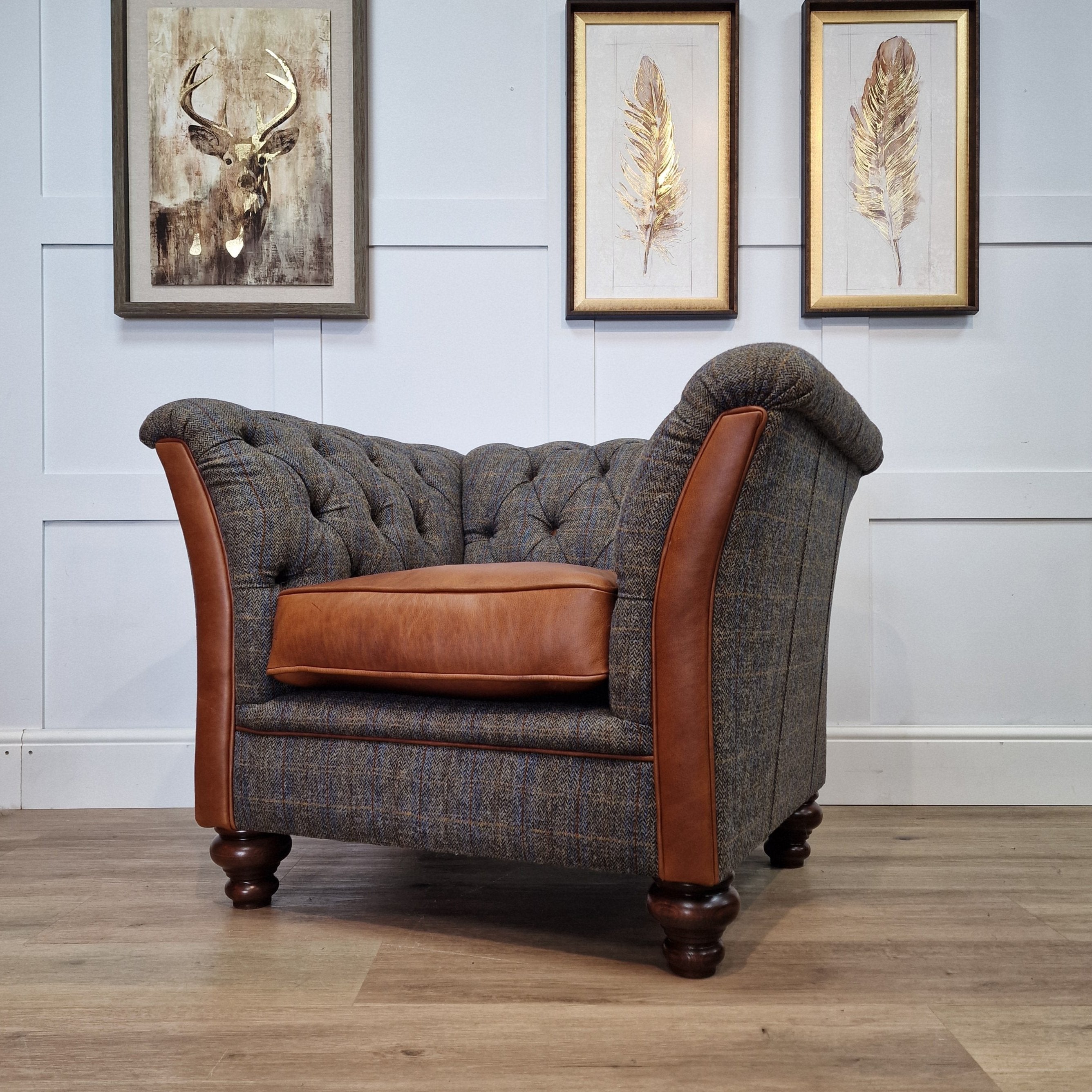 Browse Our large Collection Of Harris Tweed & Leather Chairs – Rydan ...