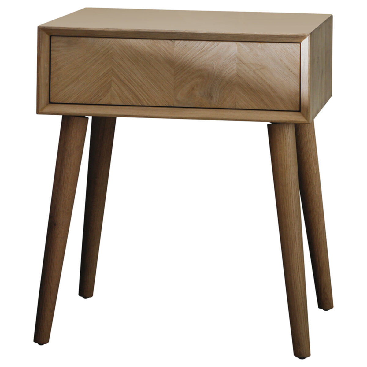 Chevron 1 Drawer Side Table