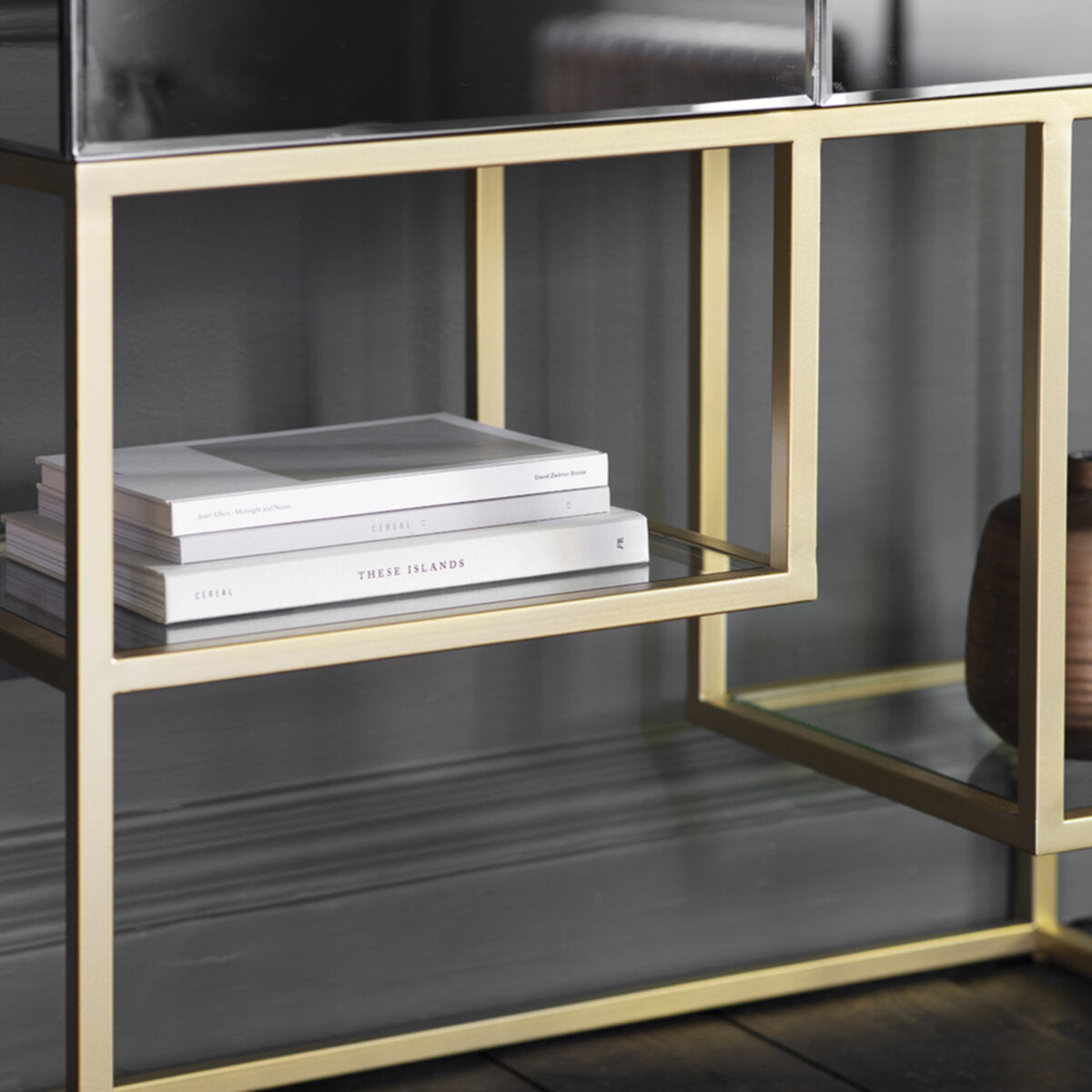 Mirrored Cocktail Cabinet | Champagne 