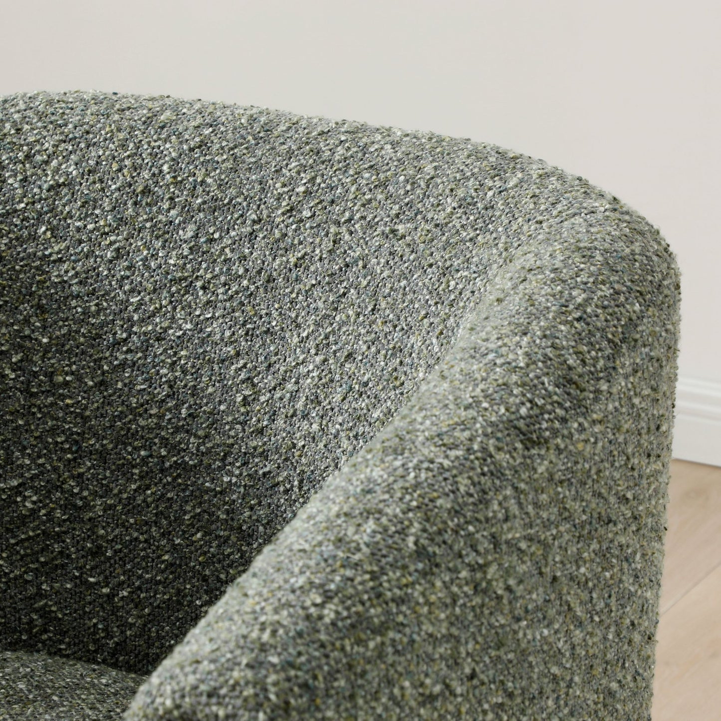 Jules Accent Chair | Olive Textured Boucle - Rydan Interiors