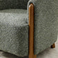 Jules Accent Chair | Olive Textured Boucle - Rydan Interiors