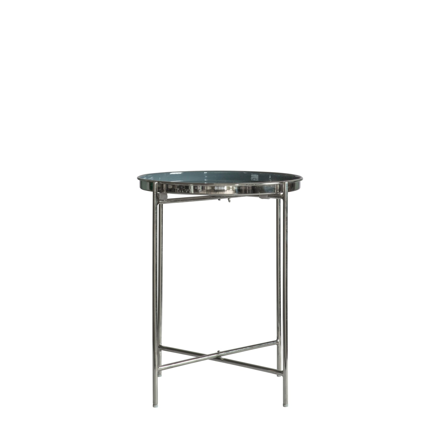Valetta Side Table | Silver/Dark Grey 
