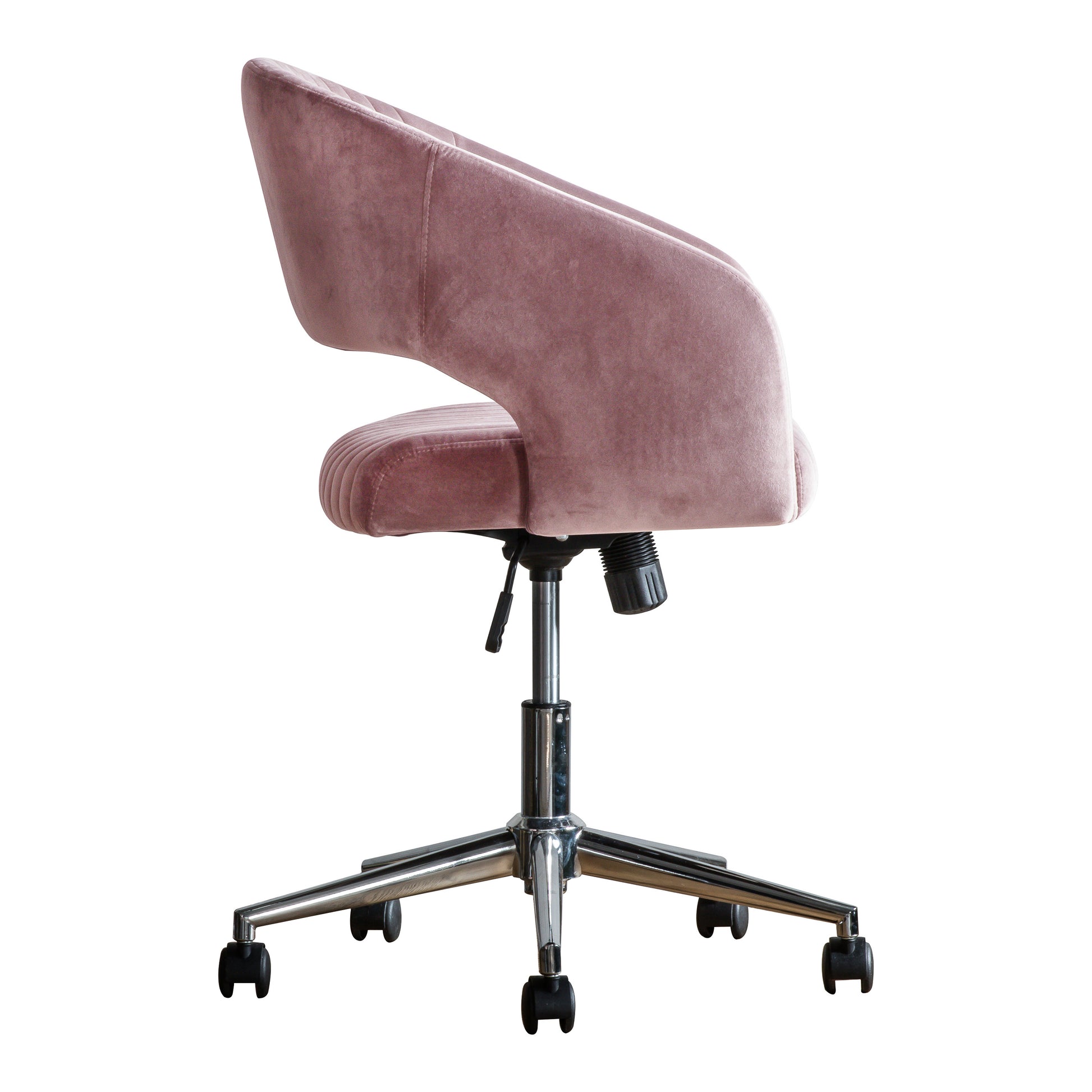 Murray Swivel Chair | Pink Velvet