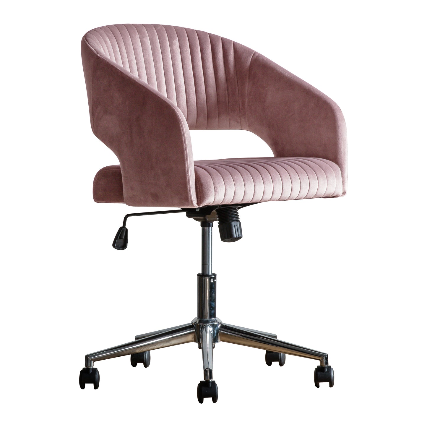 Murray Swivel Chair | Pink Velvet