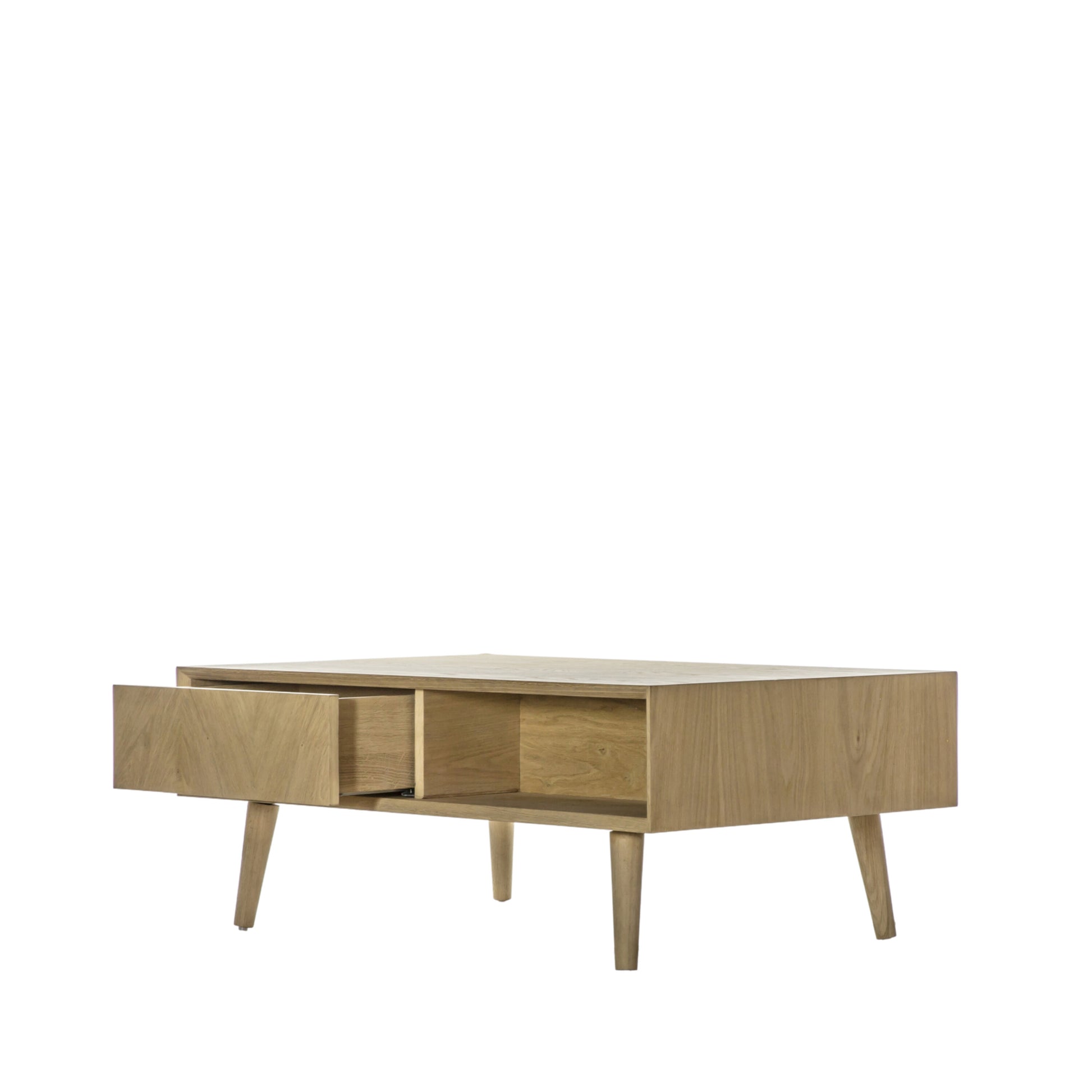 Chevron 2 Drawer Coffee Table 