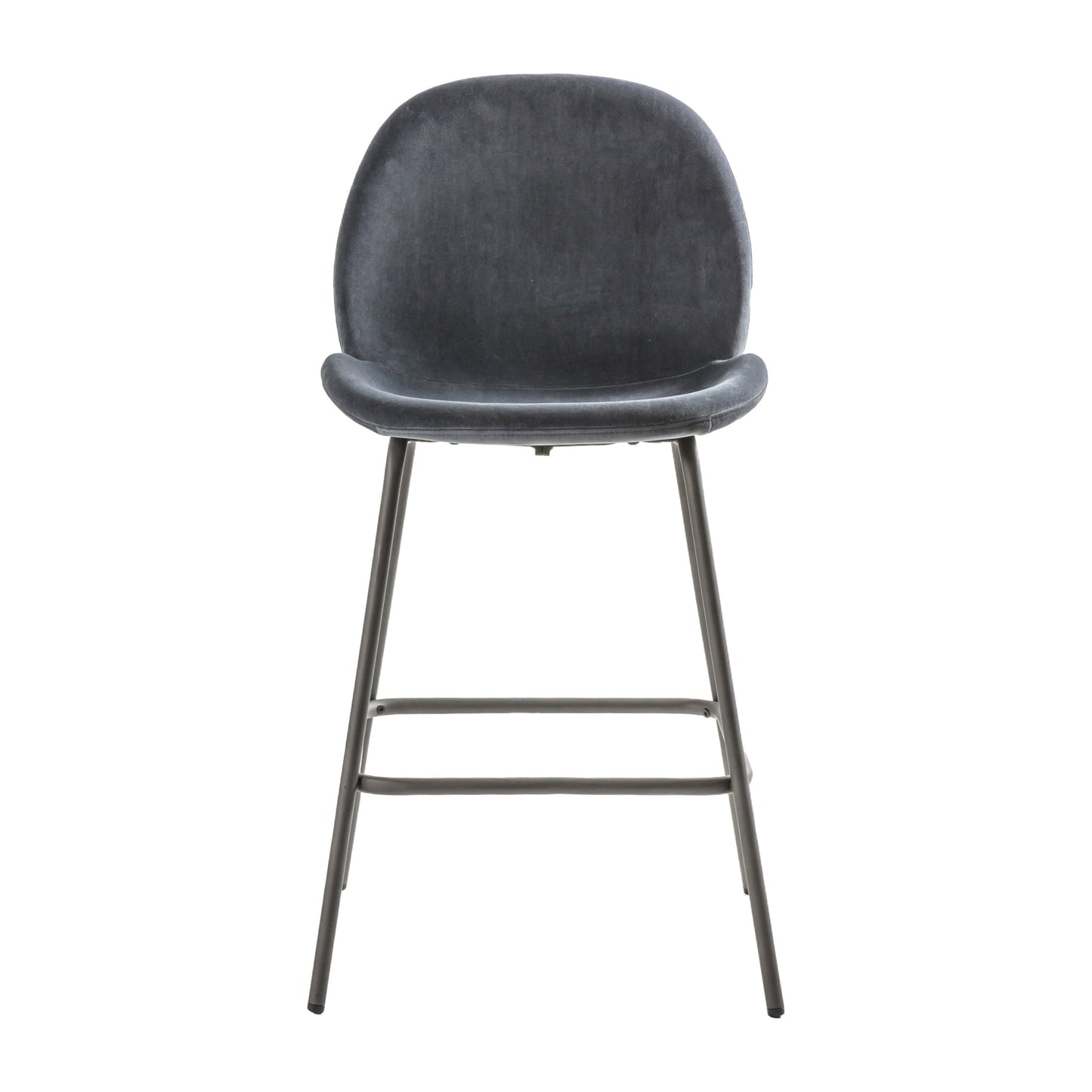 Luna Stool | Dark Grey Velvet (2 Pack)