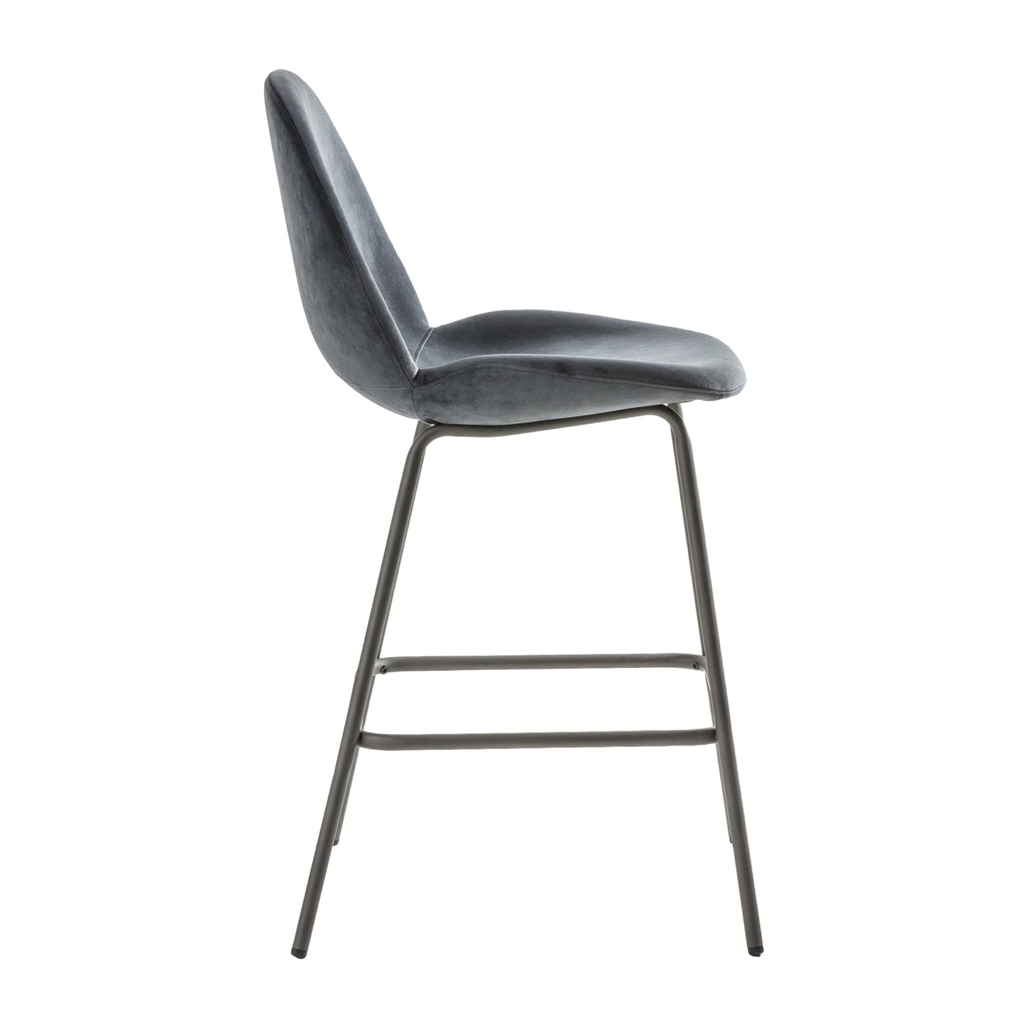 Luna Stool | Dark Grey Velvet (2 Pack)