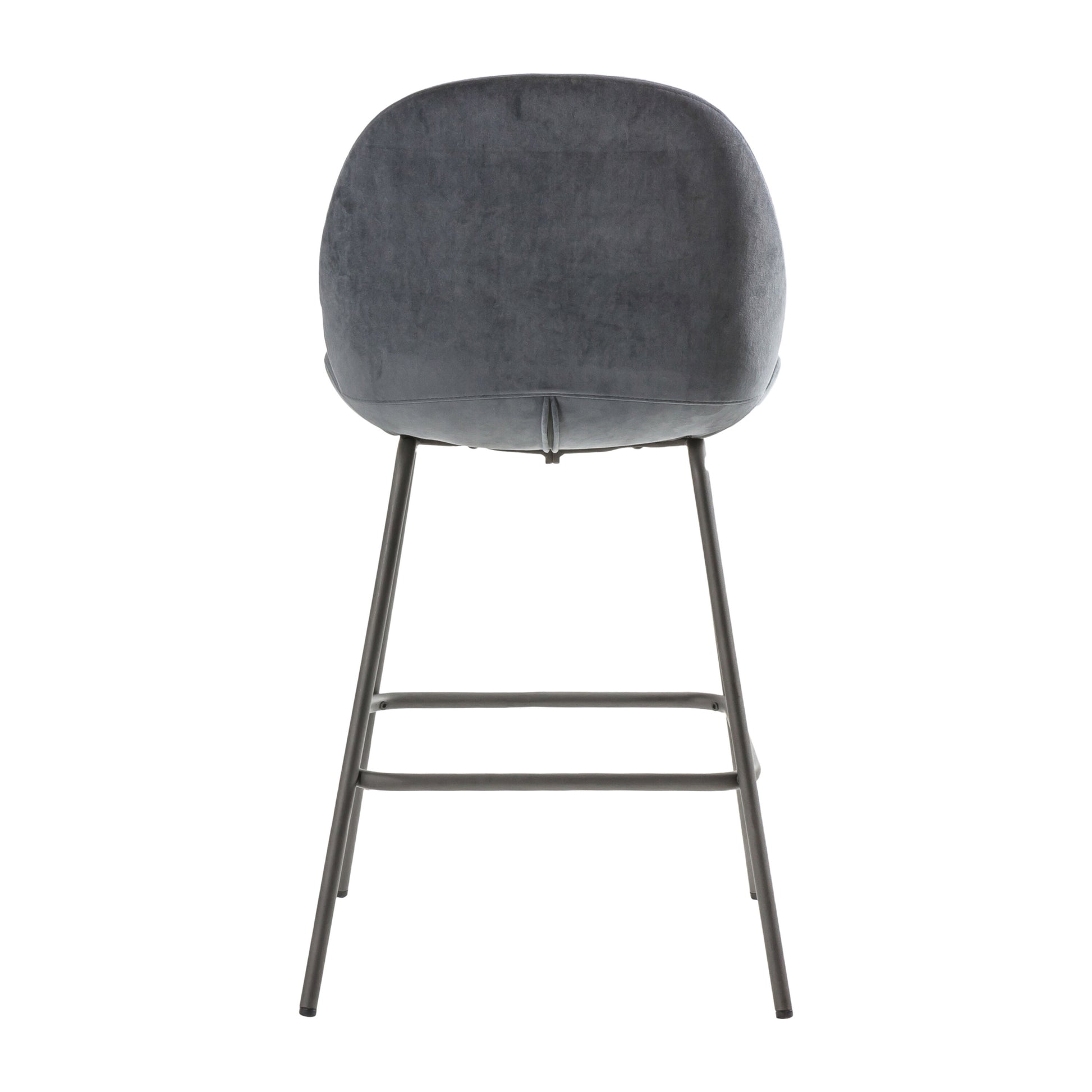 Luna Stool | Dark Grey Velvet (2 Pack)