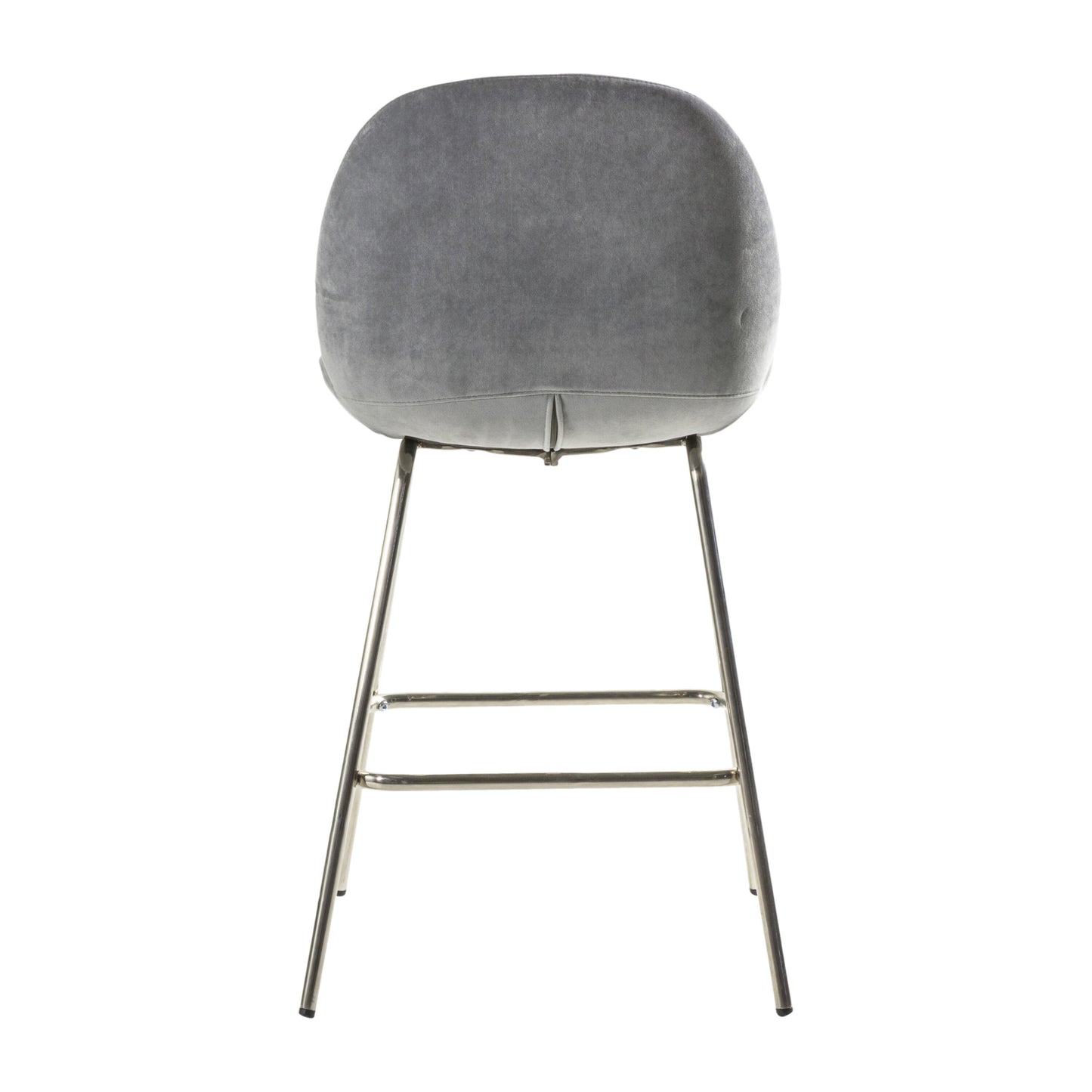 Luna Stool | Light Grey Velvet (2 Pack)