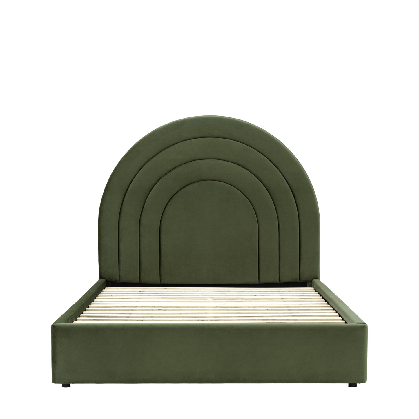 Arch King Size Bedstead | Olive