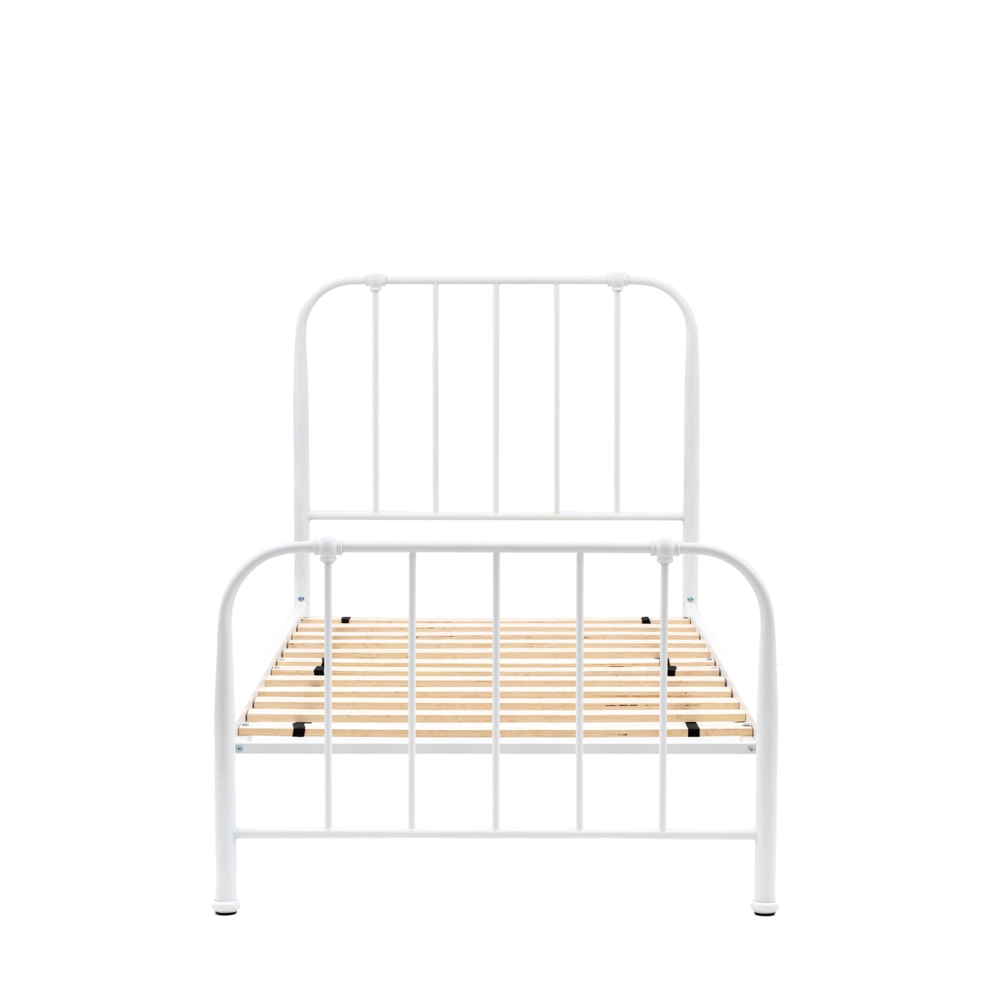 Rowan Metal Single Bedstead | Ivory