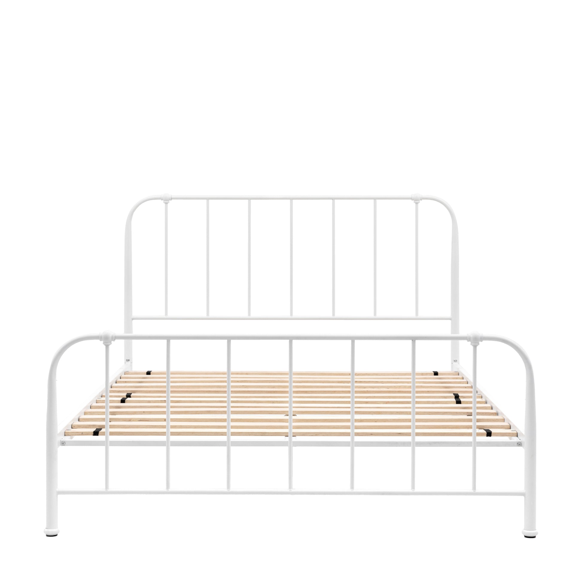 Rowan Metal King Size Bedstead | Ivory