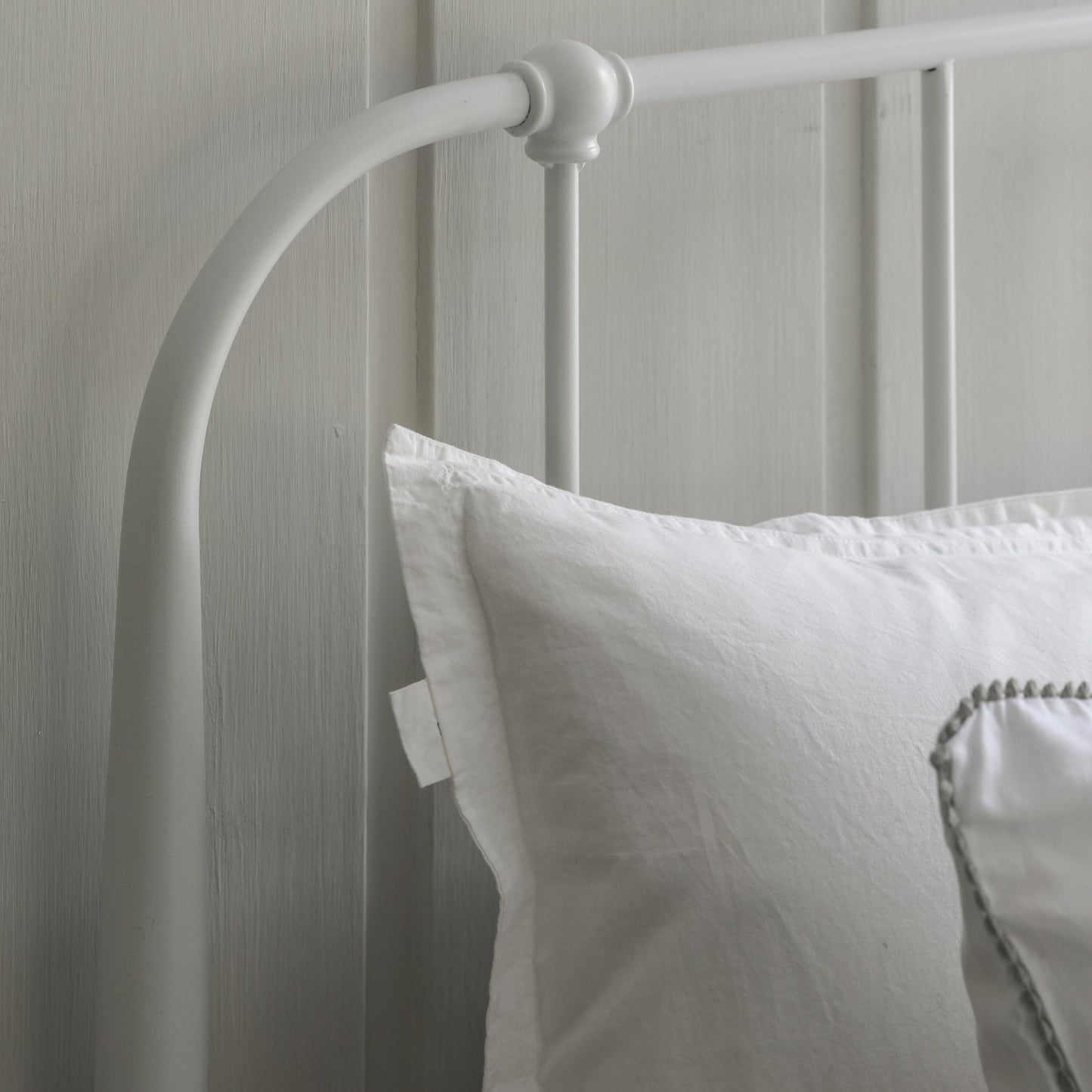 Rowan Metal King Size Bedstead | Ivory