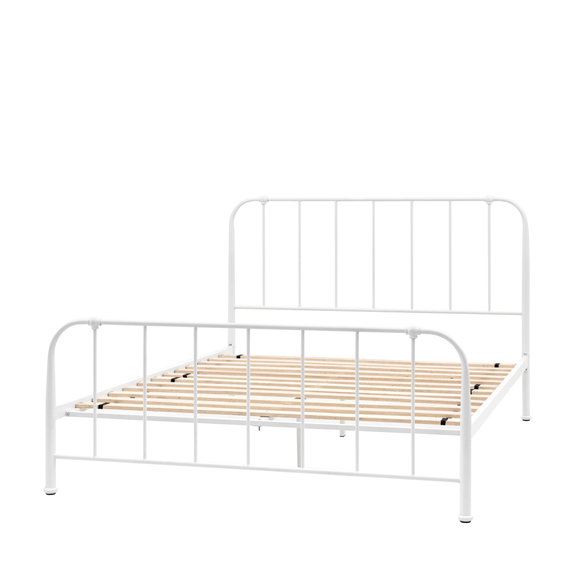 Rowan Metal King Size Bedstead | Ivory