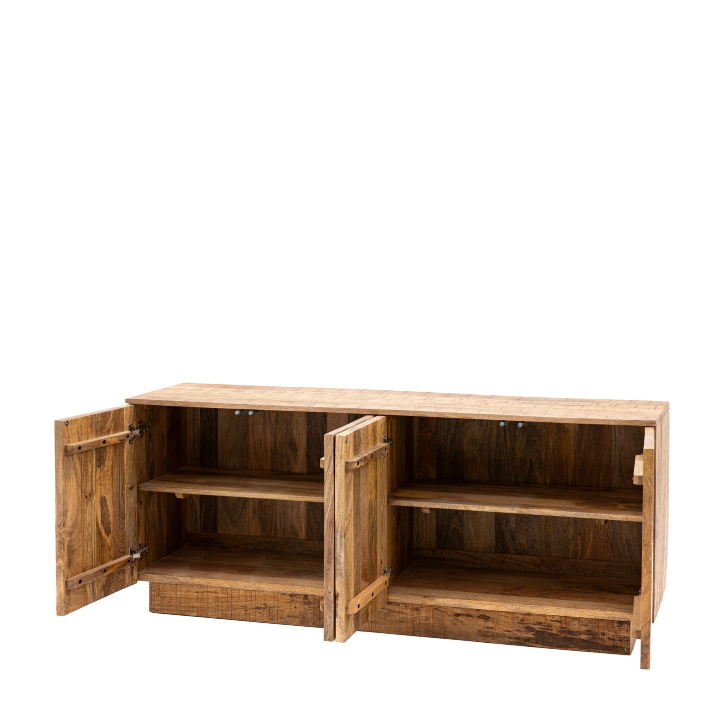 Solid Mango wood 4 Door Sideboard 