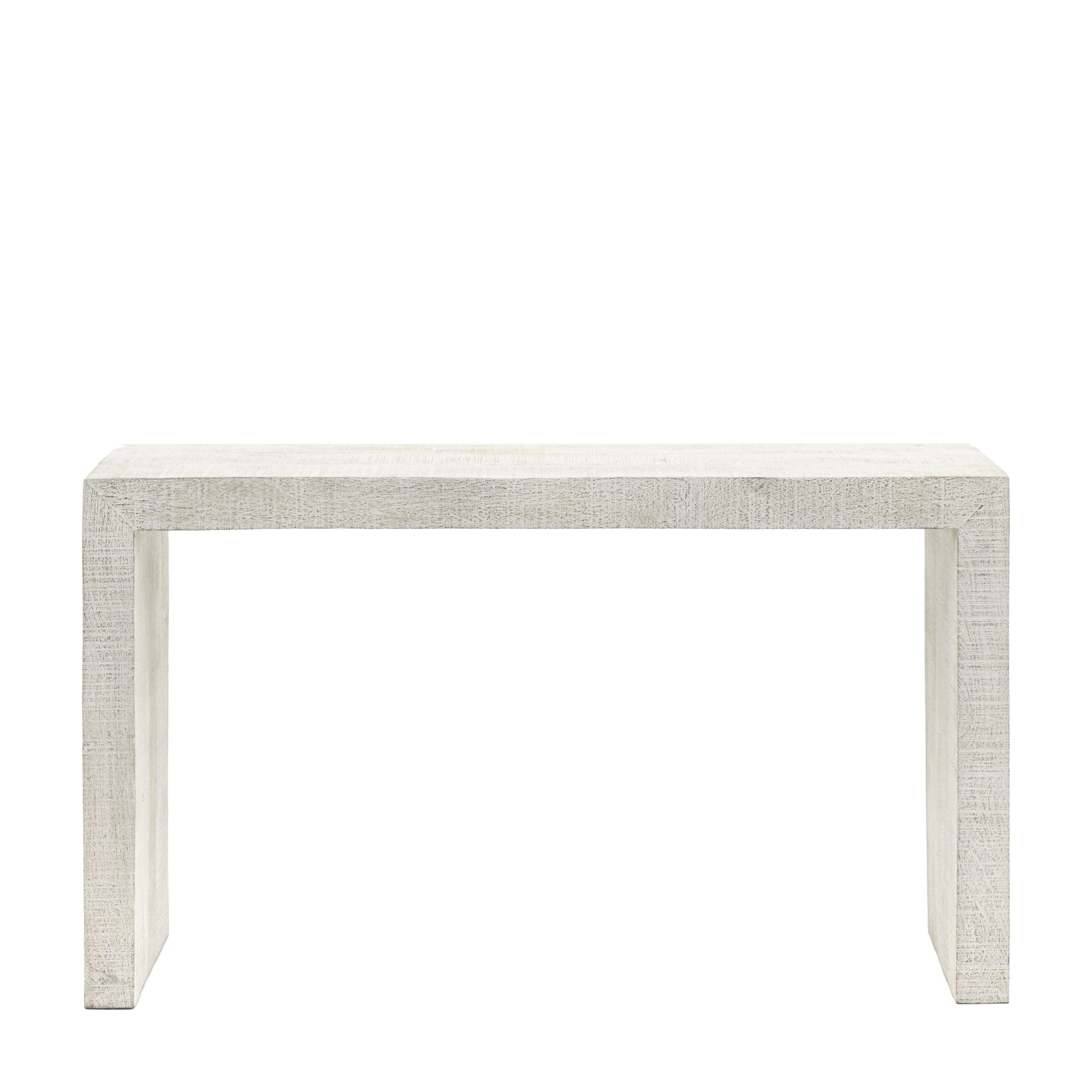 Solid Mango wood Console | Whitewash