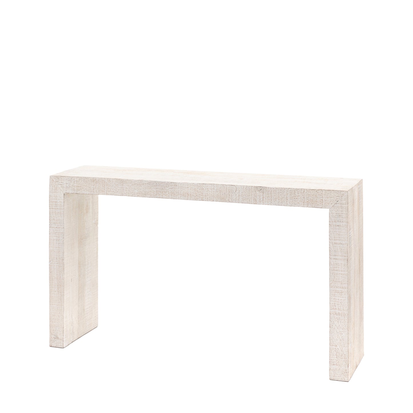 Solid Mango wood Console | Whitewash