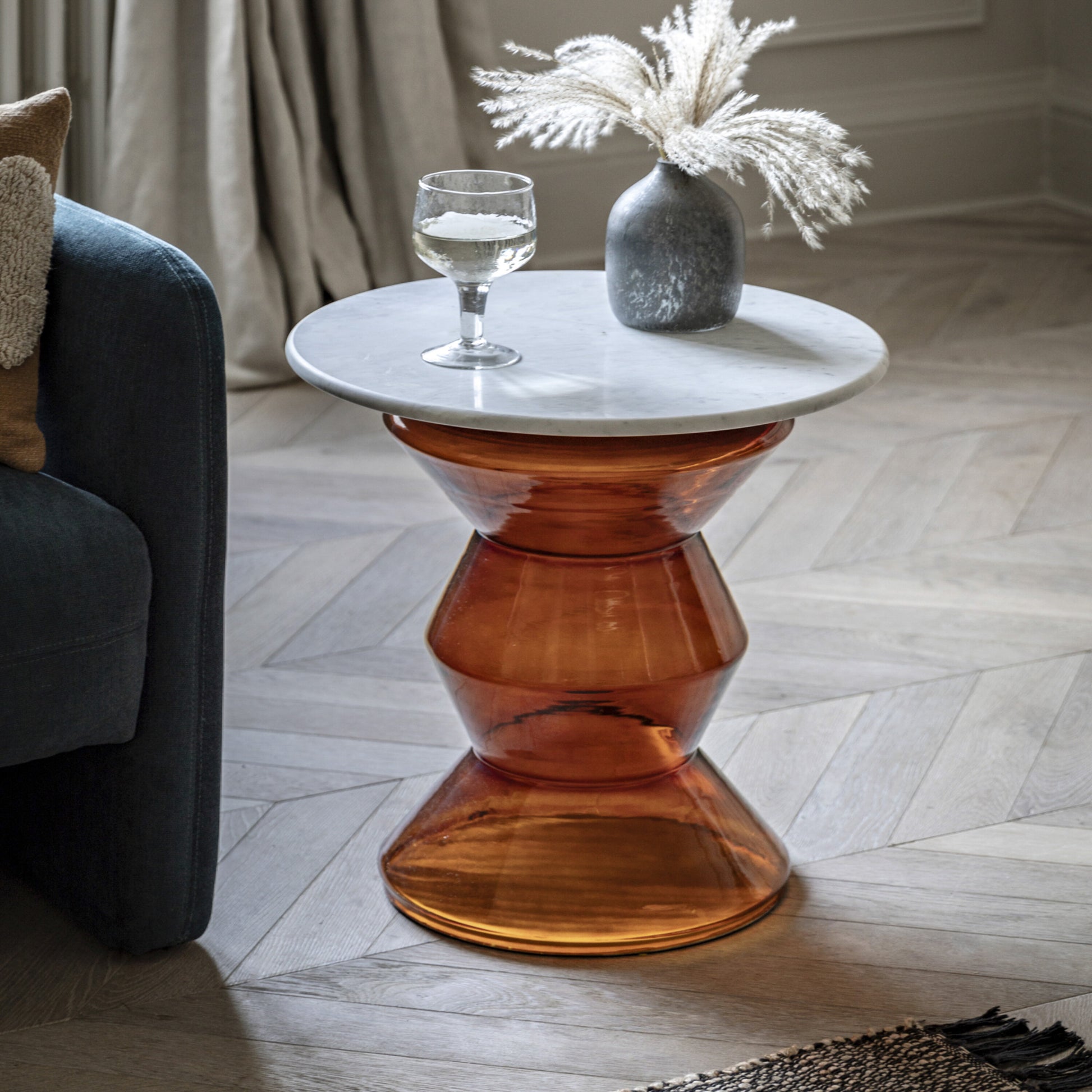 Turin Side Table | Orange 