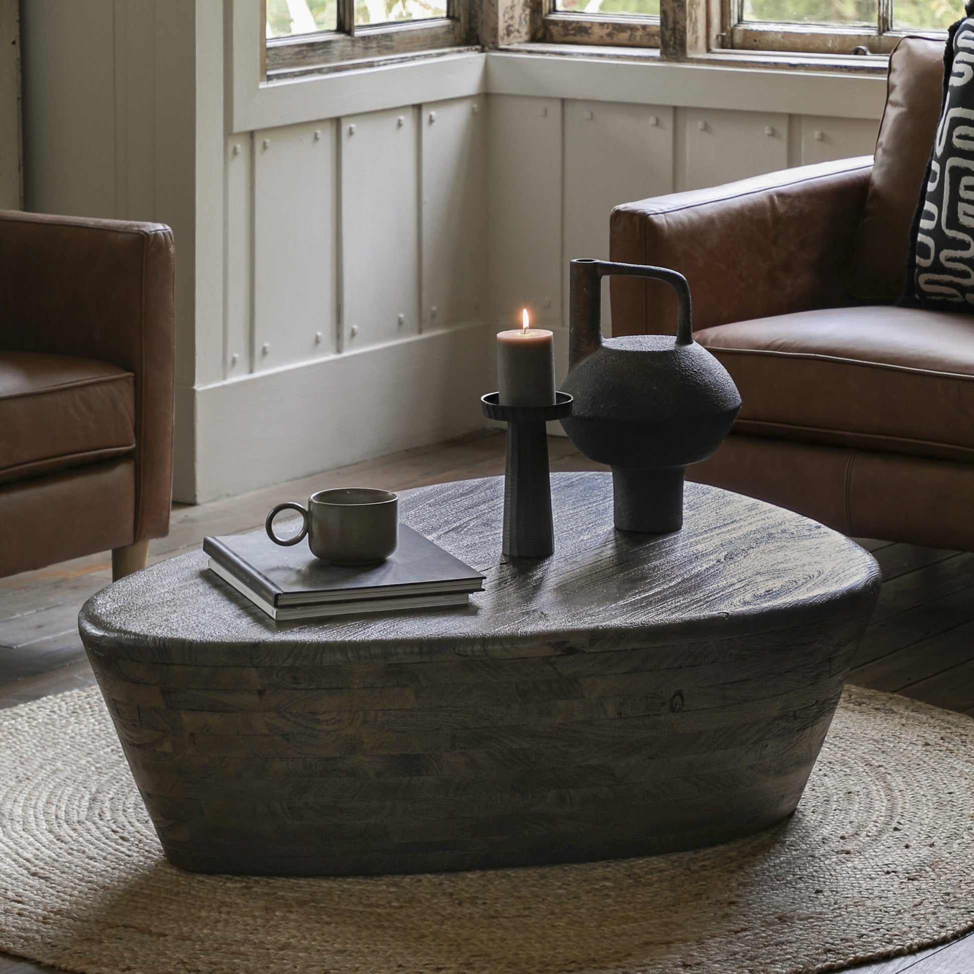 Puck Mango Wood Coffee Table 