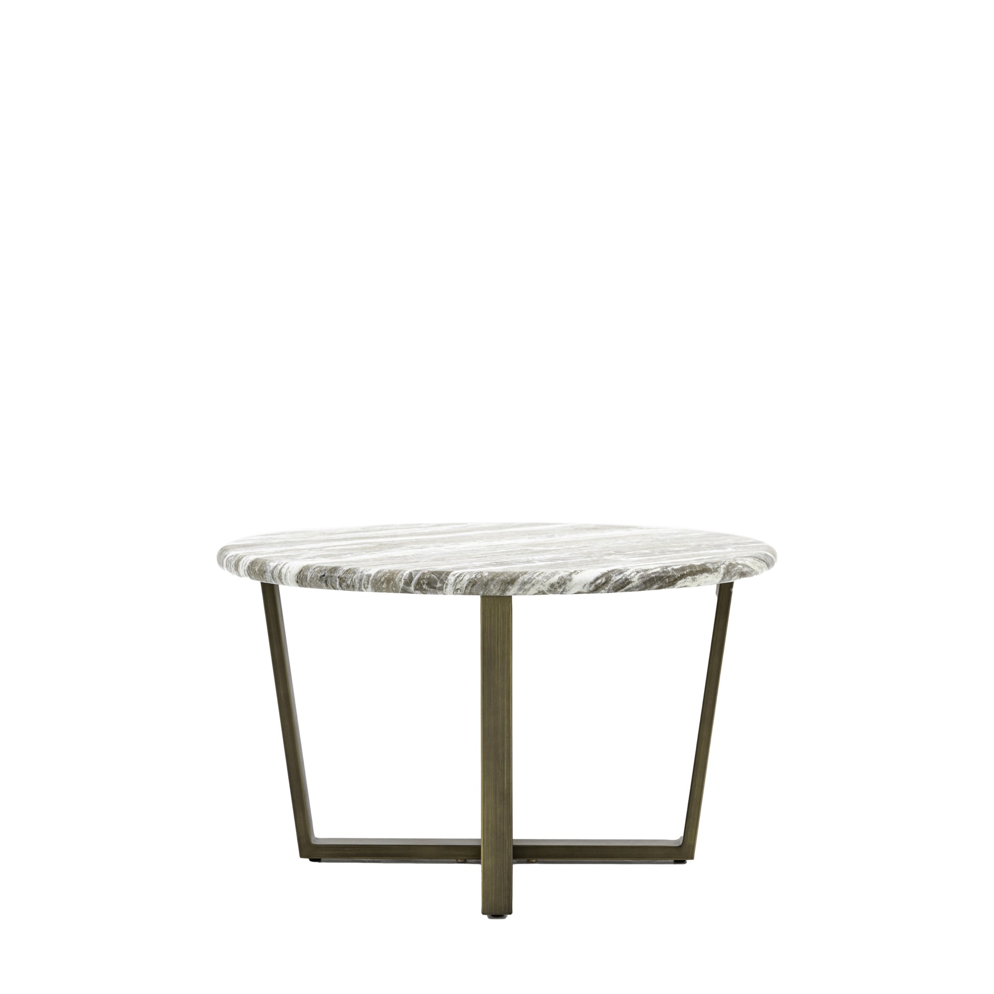 Faux Marble Round Coffee Table