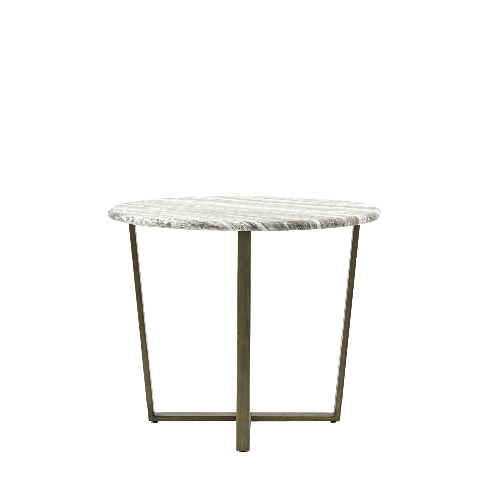 Faux Marble Round Dining Table 