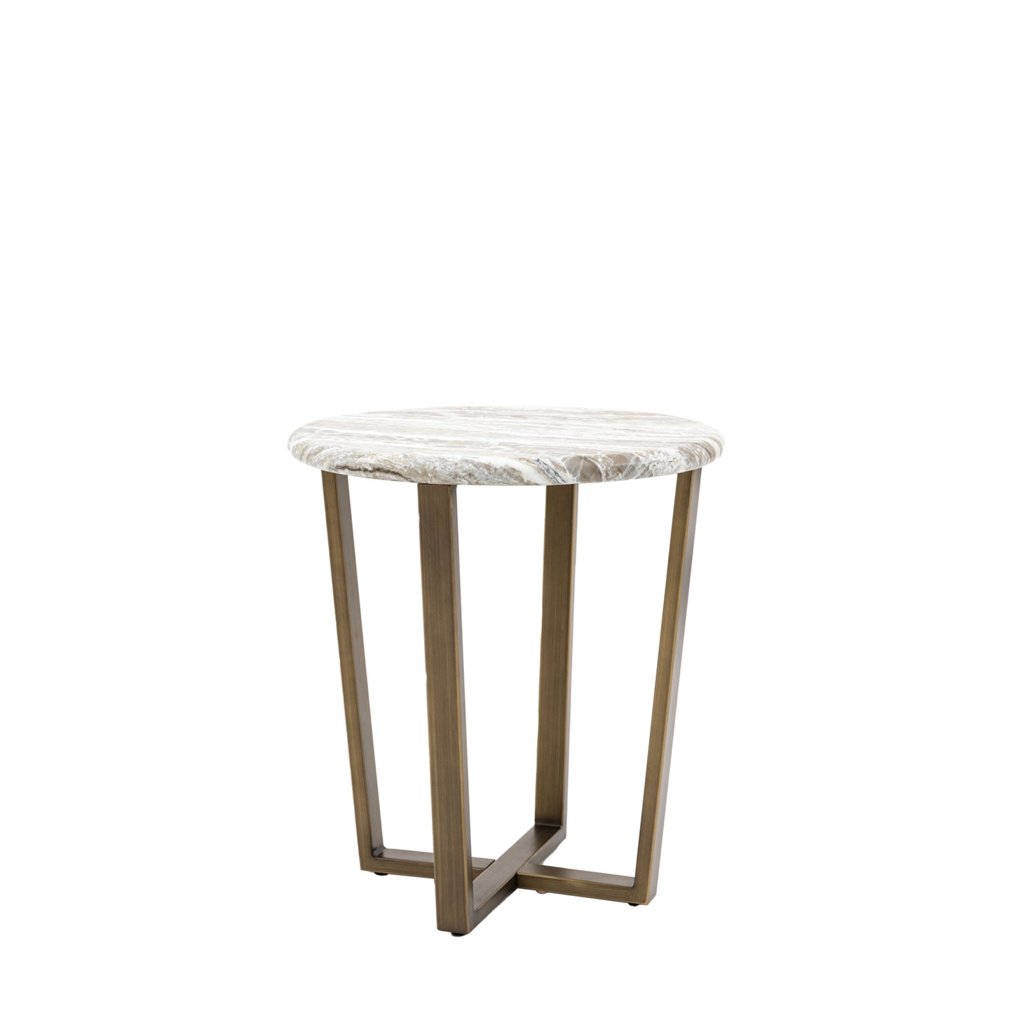 Faux Marble Side Table 
