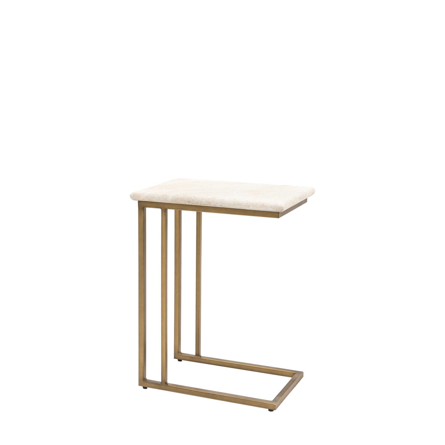 White Faux Marble And Steel Frame Supper Table 