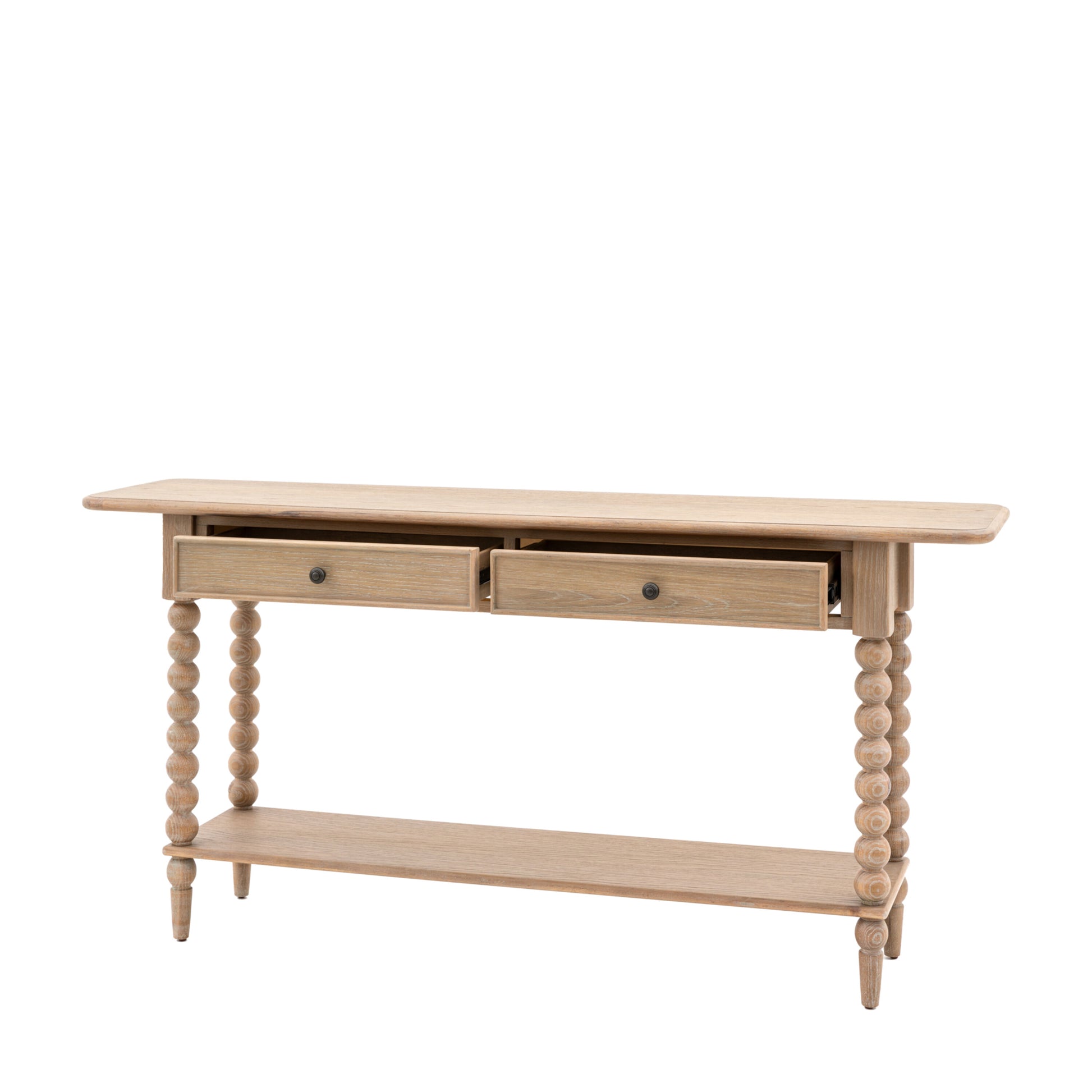 Colmar Lime Wash 2 Drawer Console Table 