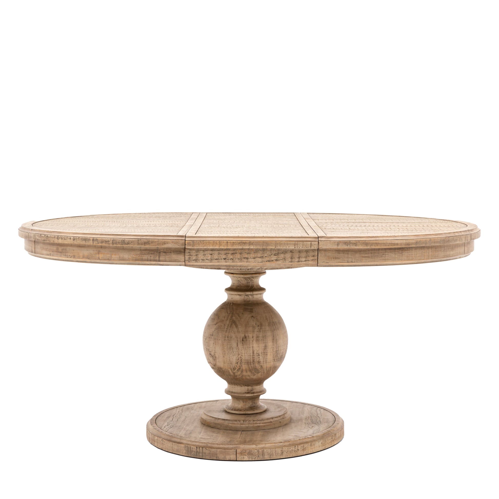 American Pine Round Extending Dining Table