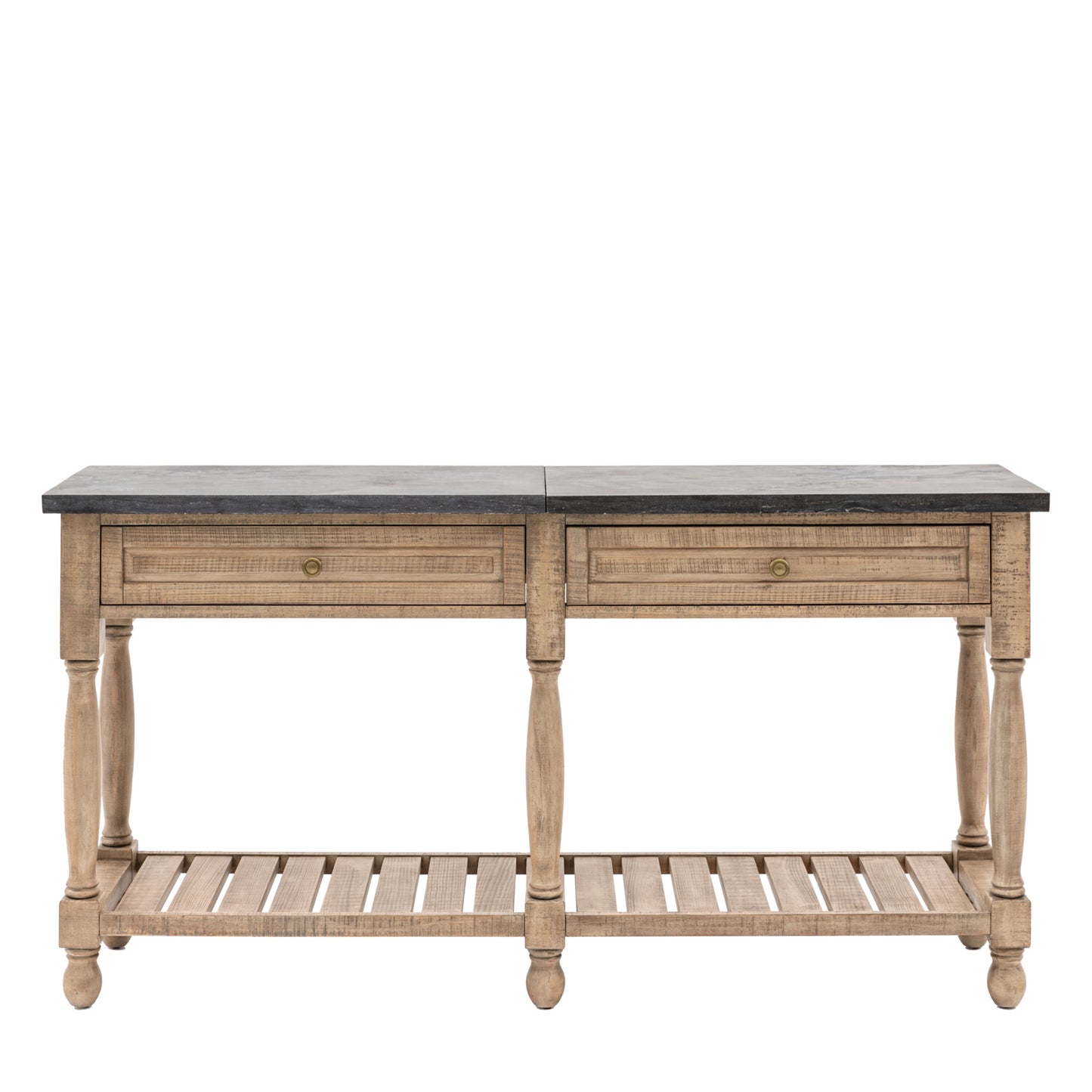 American Pine 2 Drawer Console 