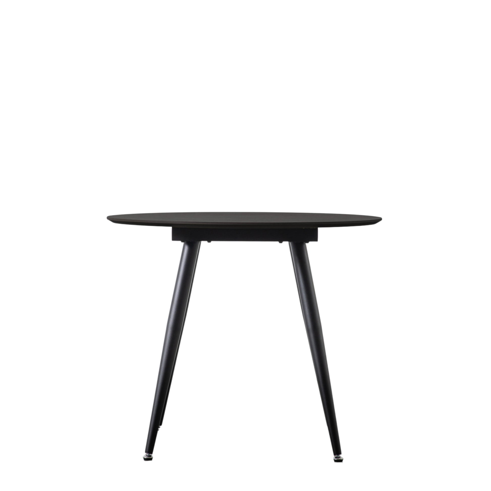 Logan Round Dining Table | Black