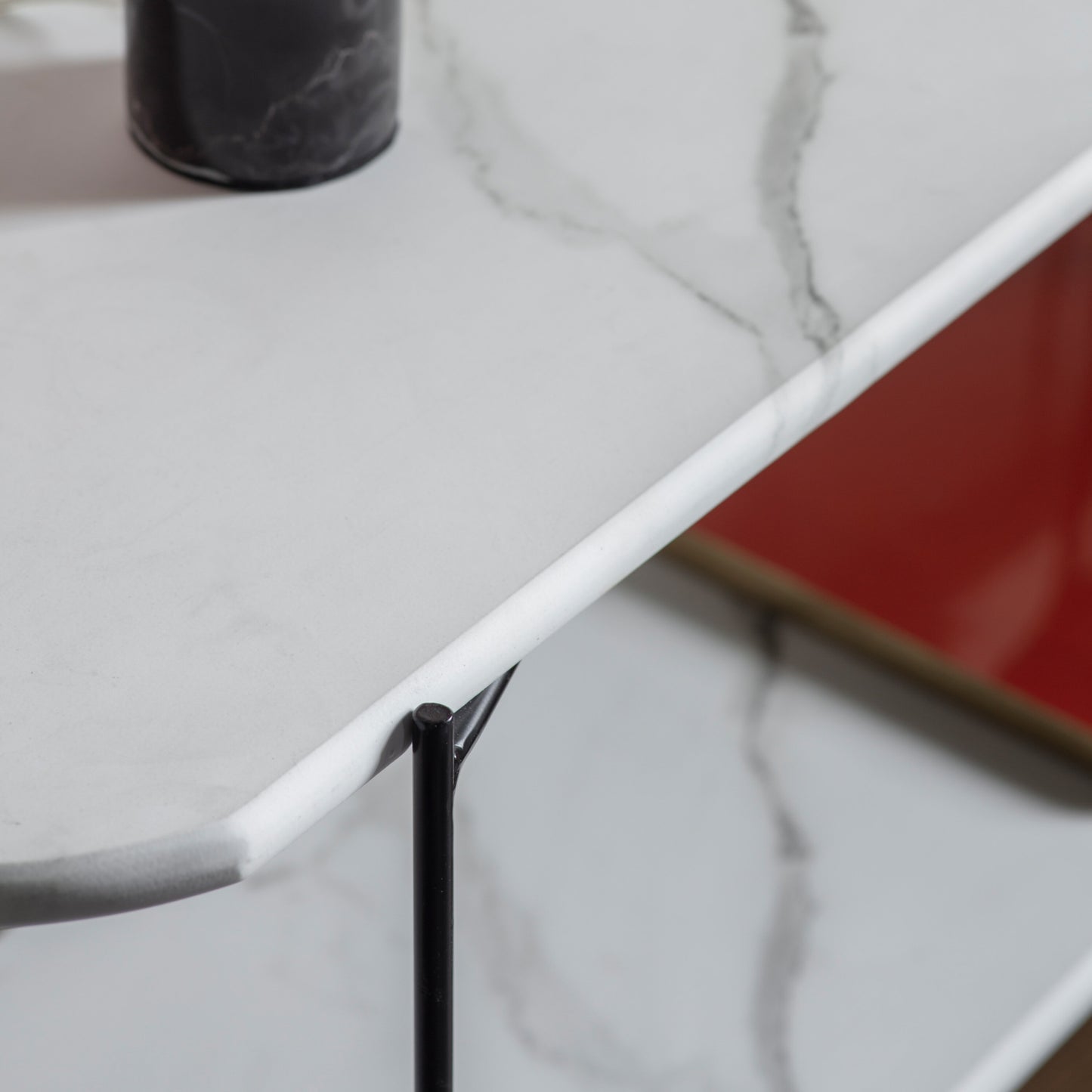 Linford Console Table | White Marble 