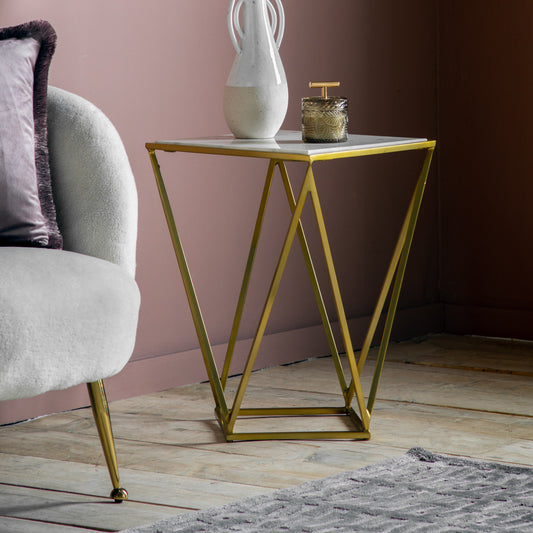 Helford Side Table | Gold