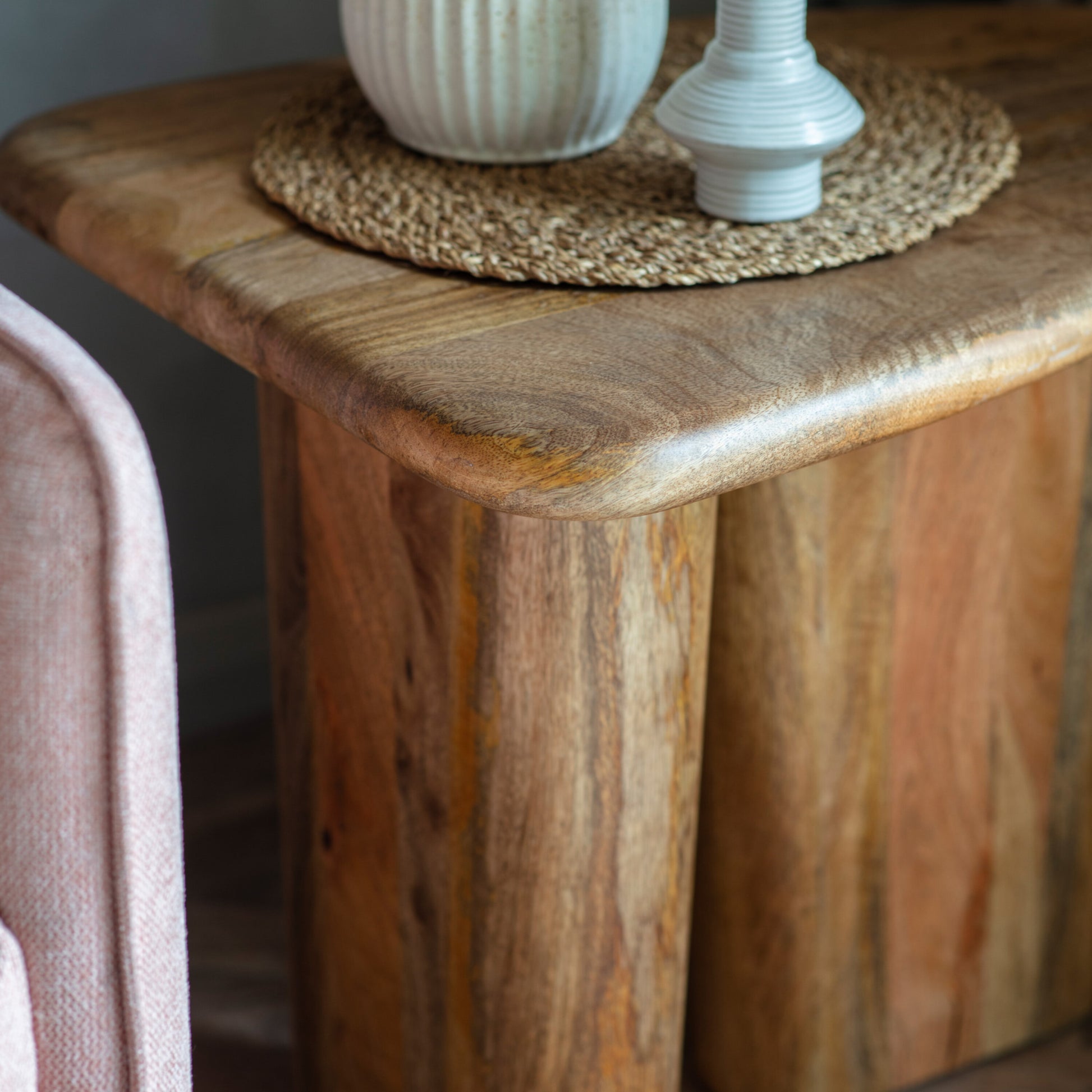Iris Mango Wood Side Table 