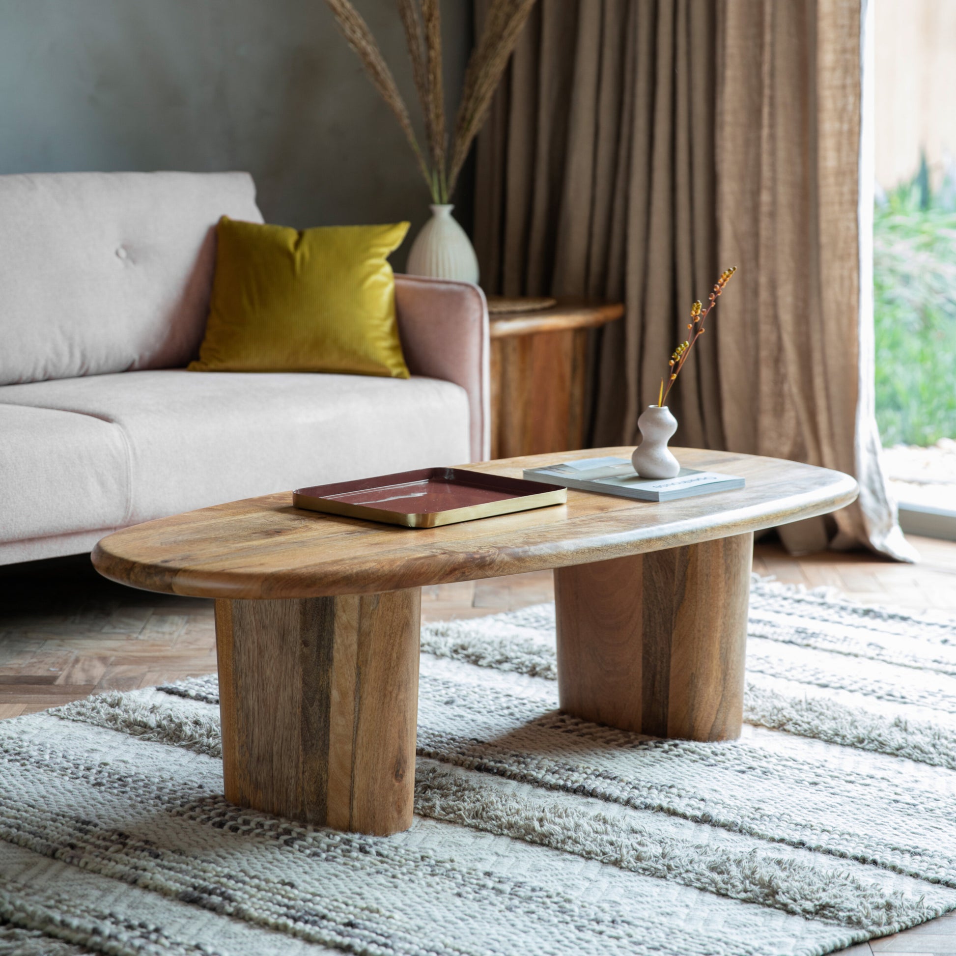 Iris Mango Wood Coffee Table 