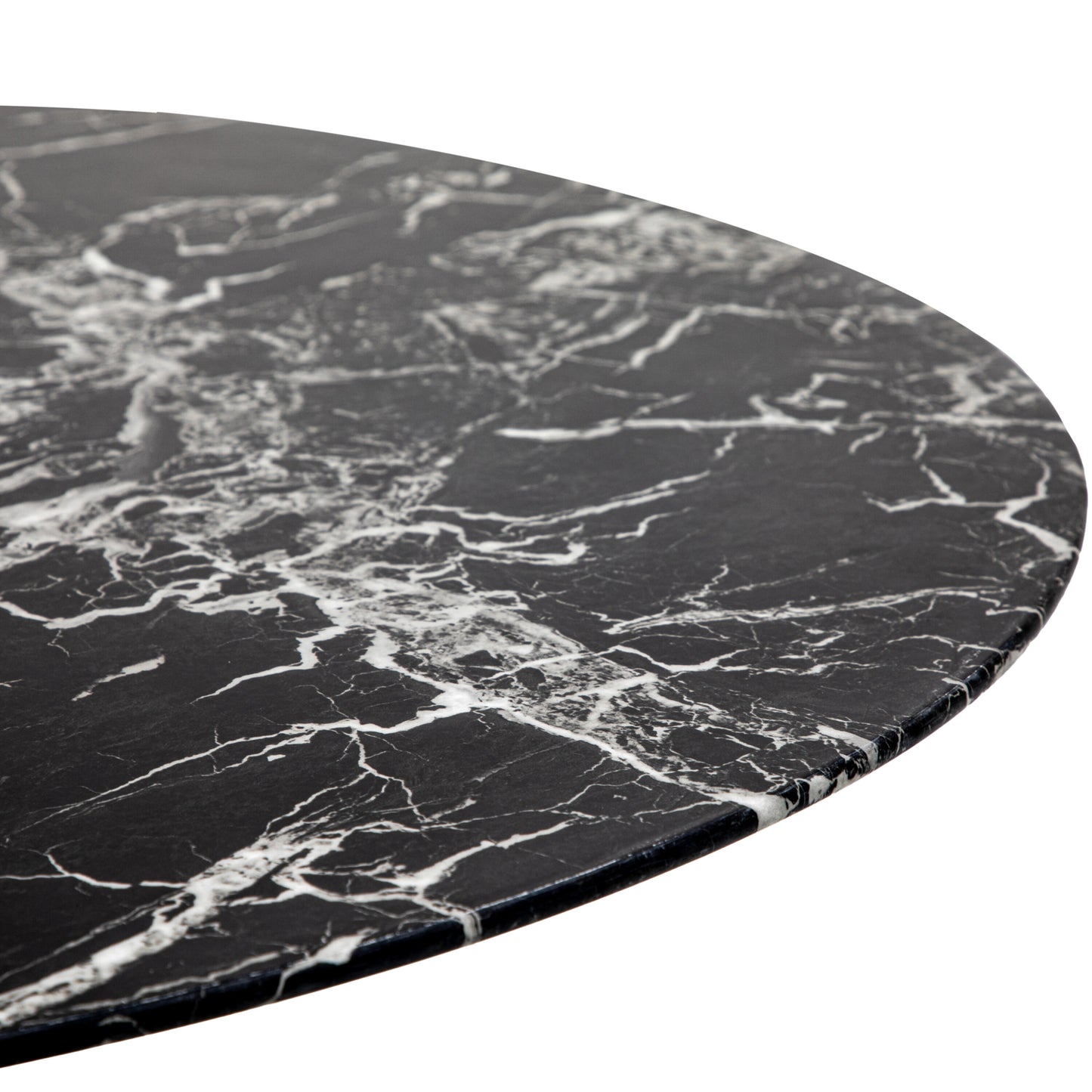 Newham Round Dining Table | Black Effect 