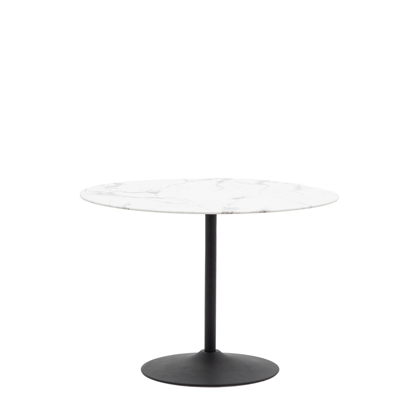 Newham Round Dining Table | White Effect 