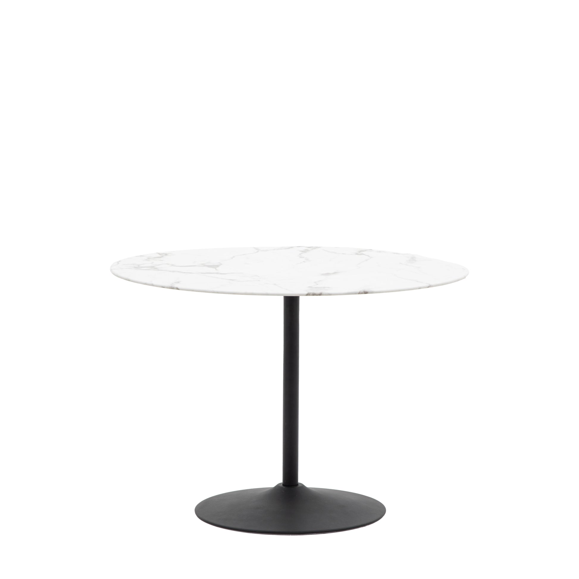 Newham Round Dining Table | White Effect 