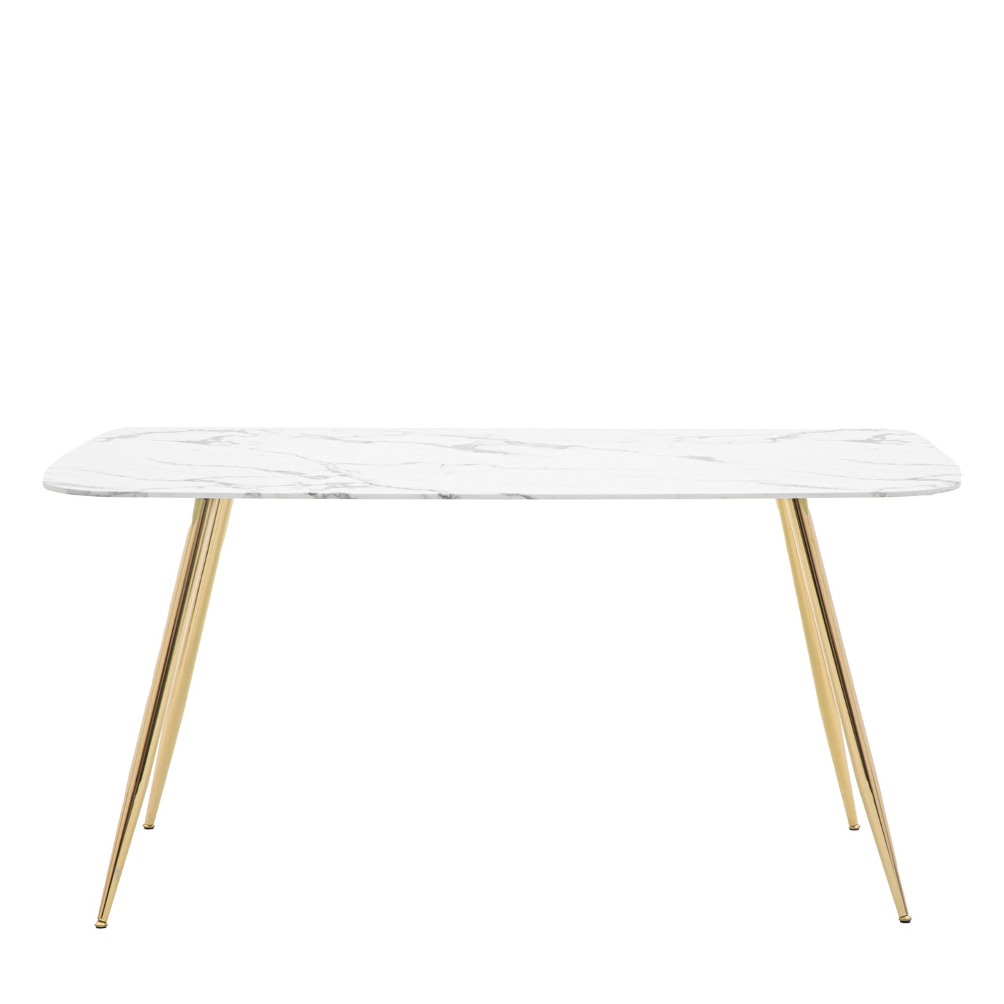 Finn Faux Marble Dining Table |White Effect
