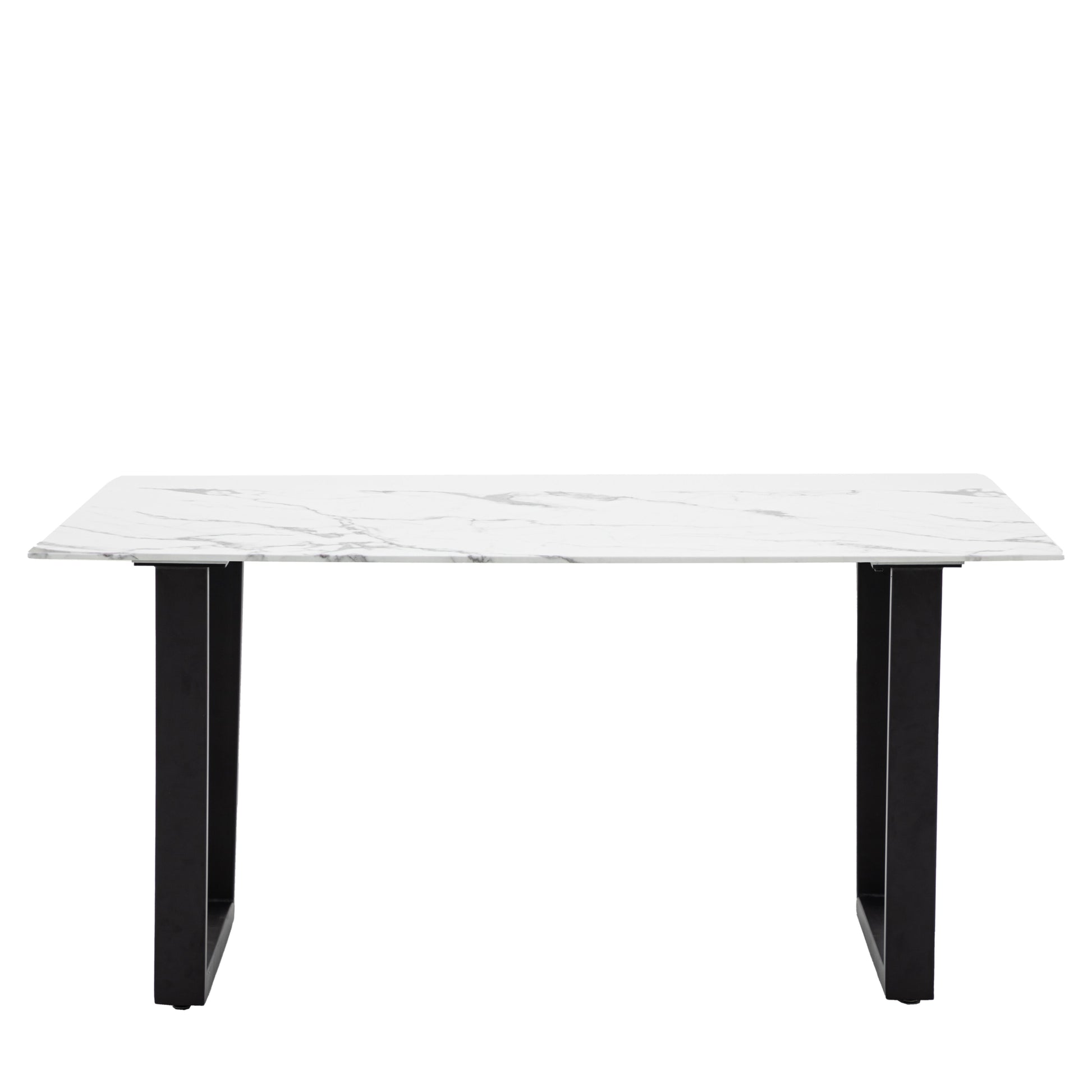 Jude Faux Marble Dining Table | White Effect 