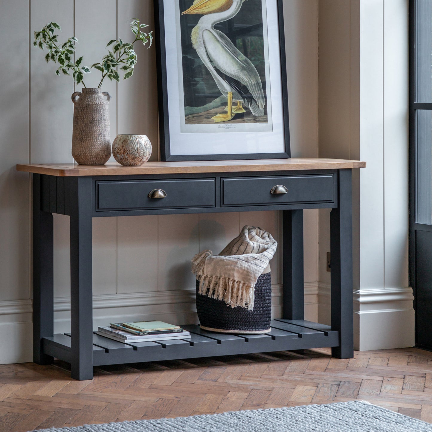 Asher 2 Drawer Console | Meteor