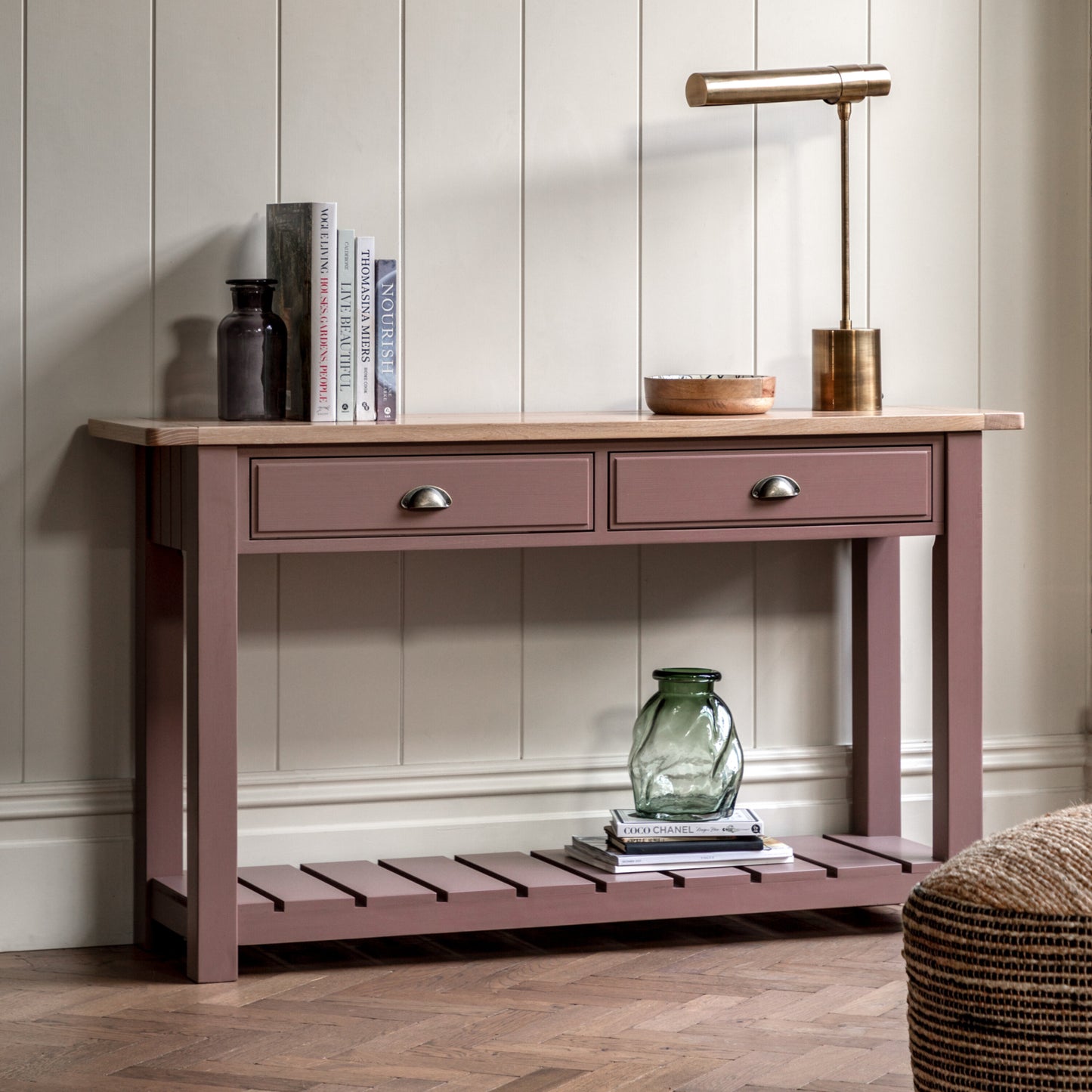 Asher 2 Drawer Console | Clay 