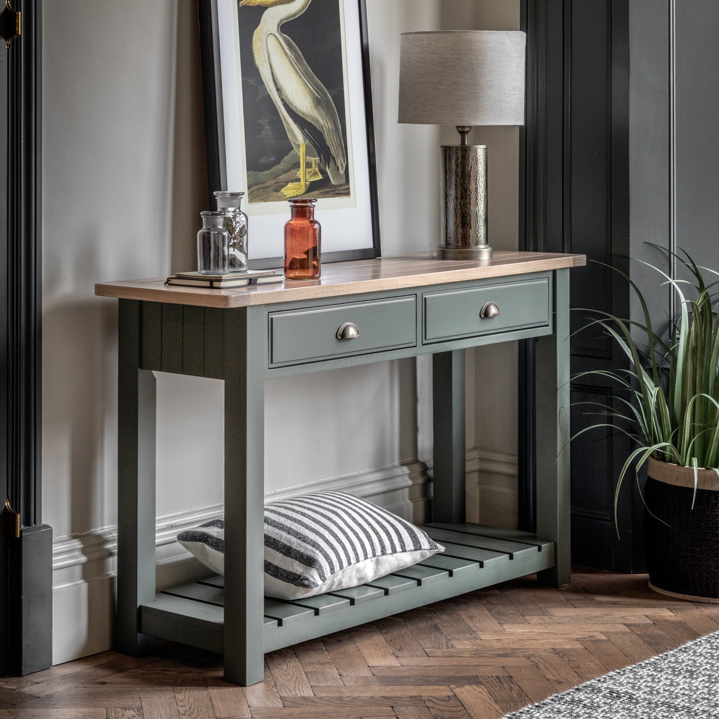 Asher 2 Drawer Console | Moss 