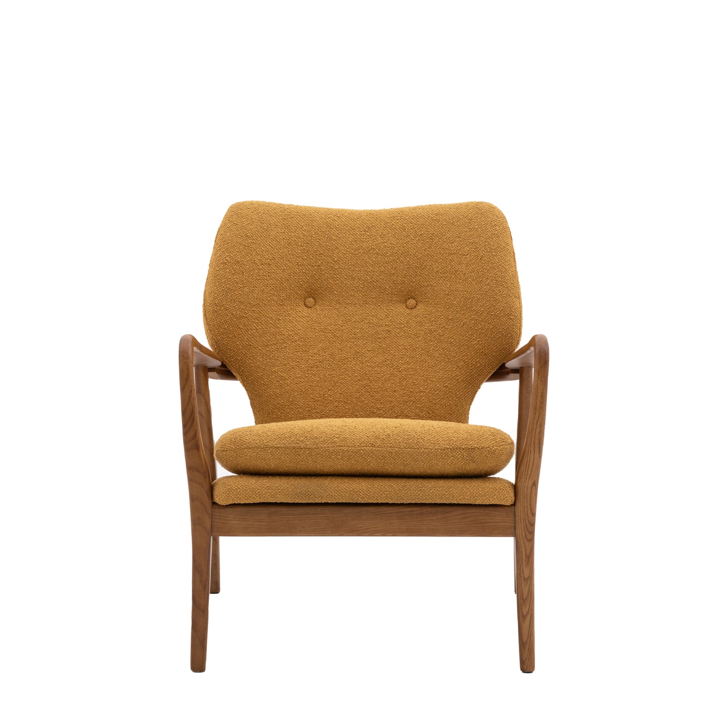 Rowan Oak Frame Armchair | Ochre