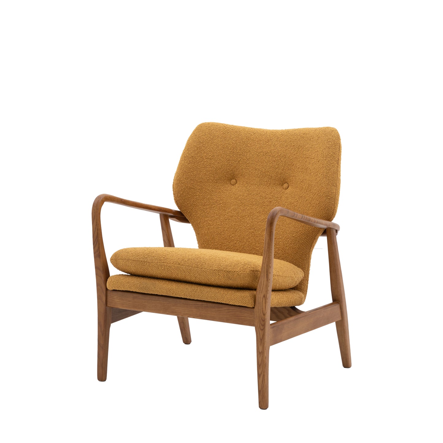 Rowan Oak Frame Armchair | Ochre