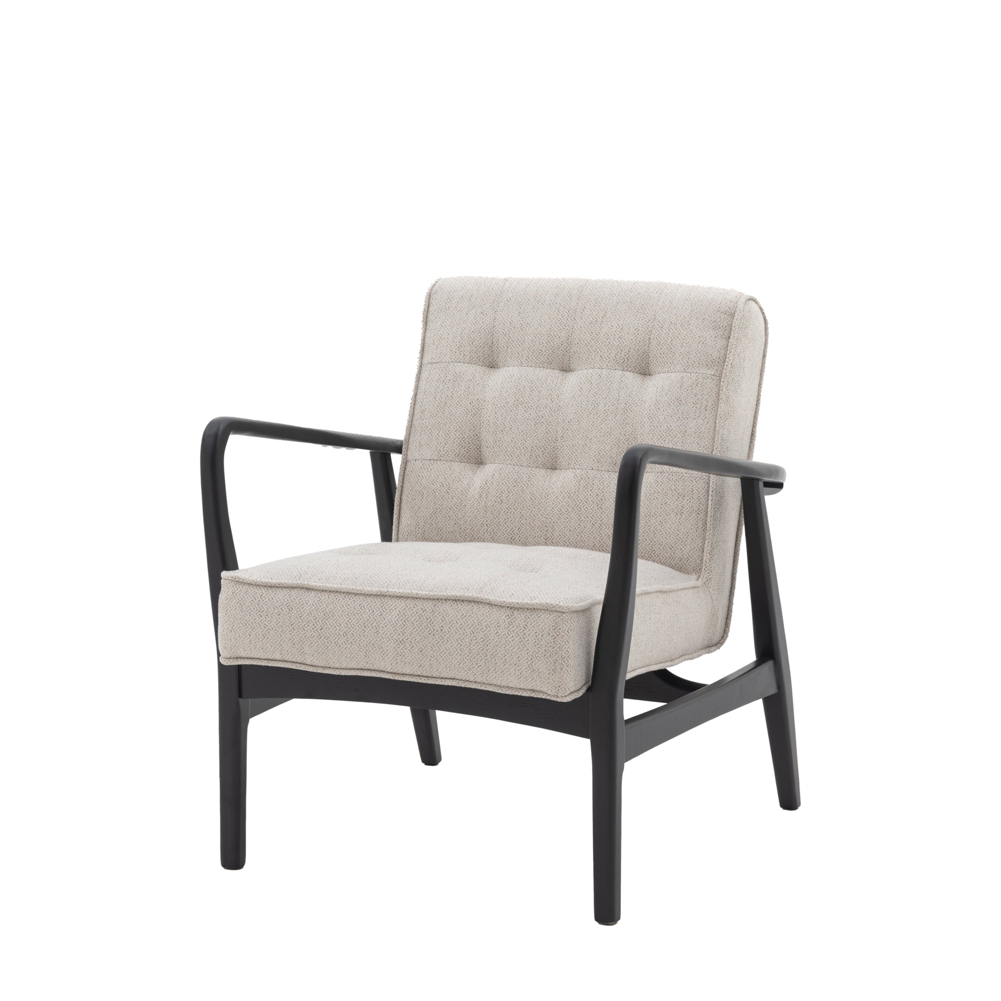 Lucas Oak Frame Armchair | Natural Weave